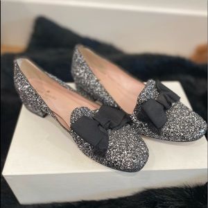 Kate Spade Glitter loafers